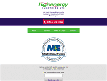 Tablet Screenshot of highenergy.co.nz